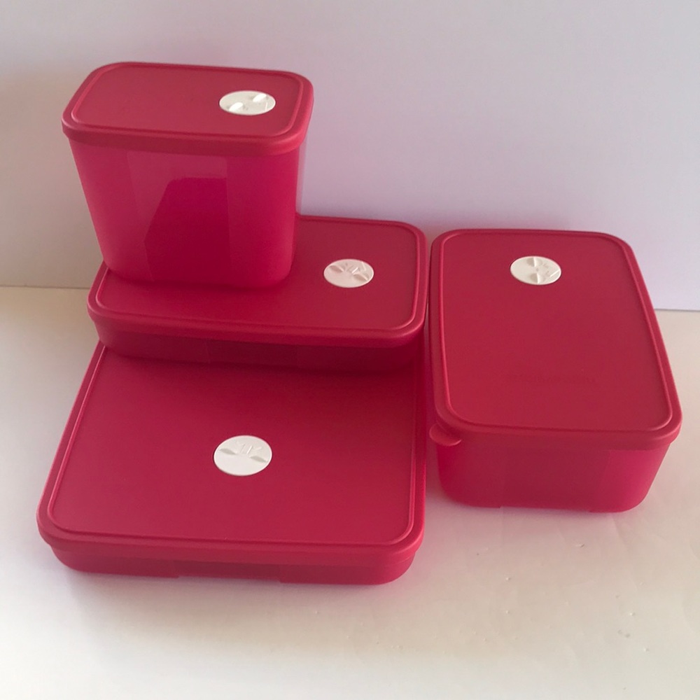 Tupperware freezer storage Container Set of 4